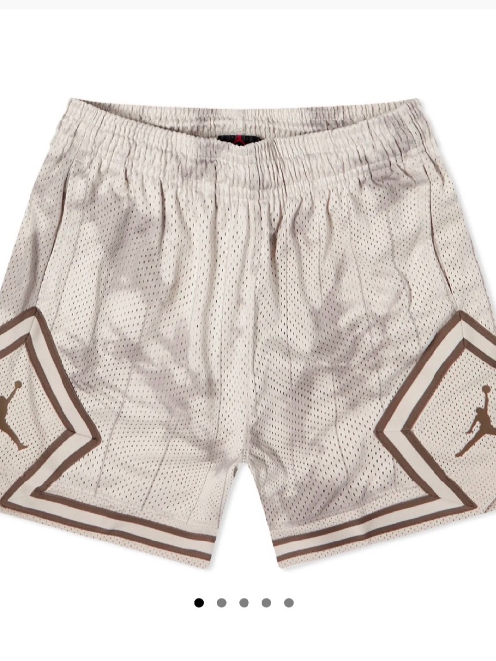 AIR JORDAN DIAMOND SHORTS Orewood Brown and Olive Grey Size XS